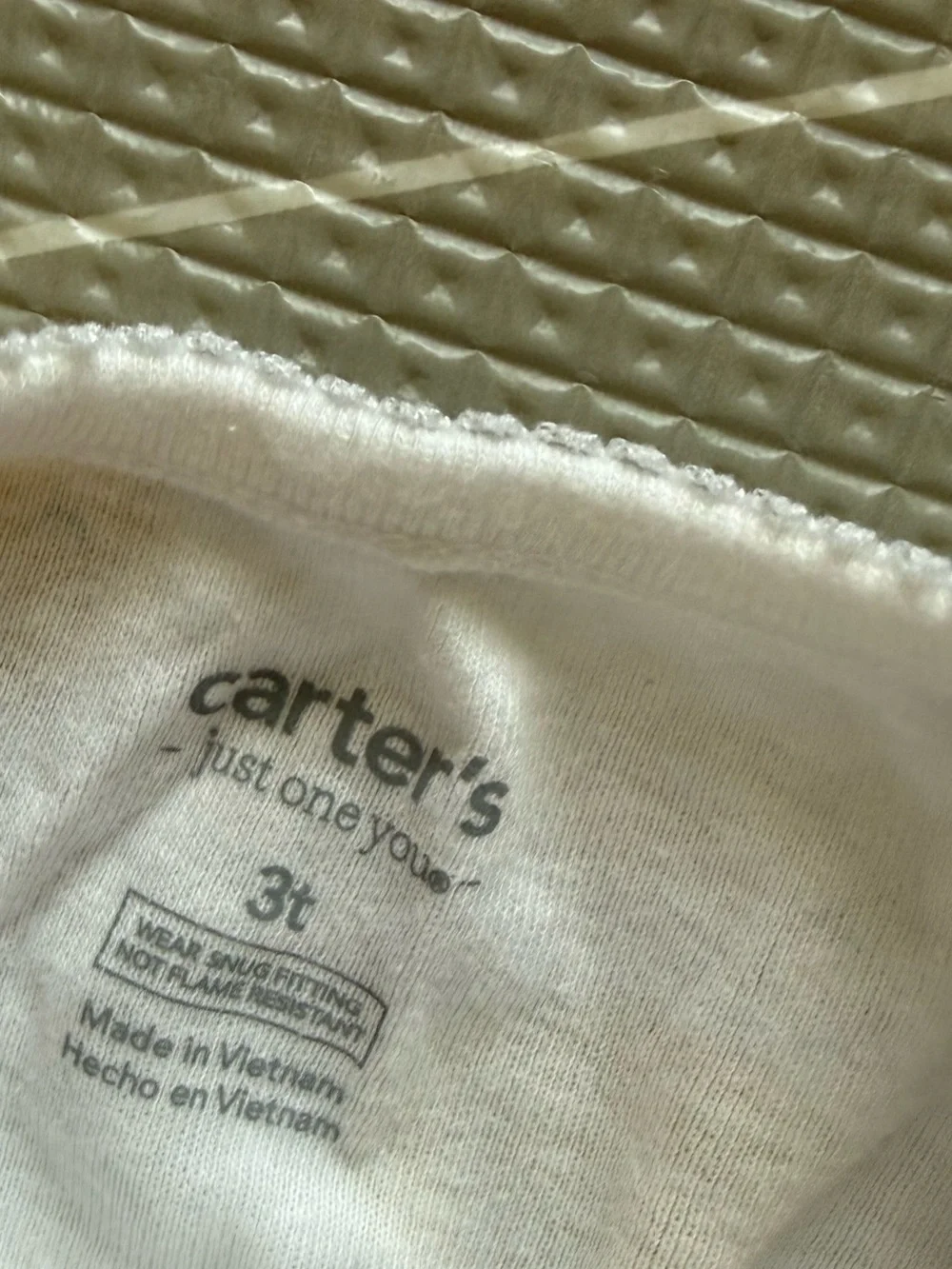 Carters|Baby girl/toddler White One-Piece footless  Pajamas,Yellow Bee print•3T
